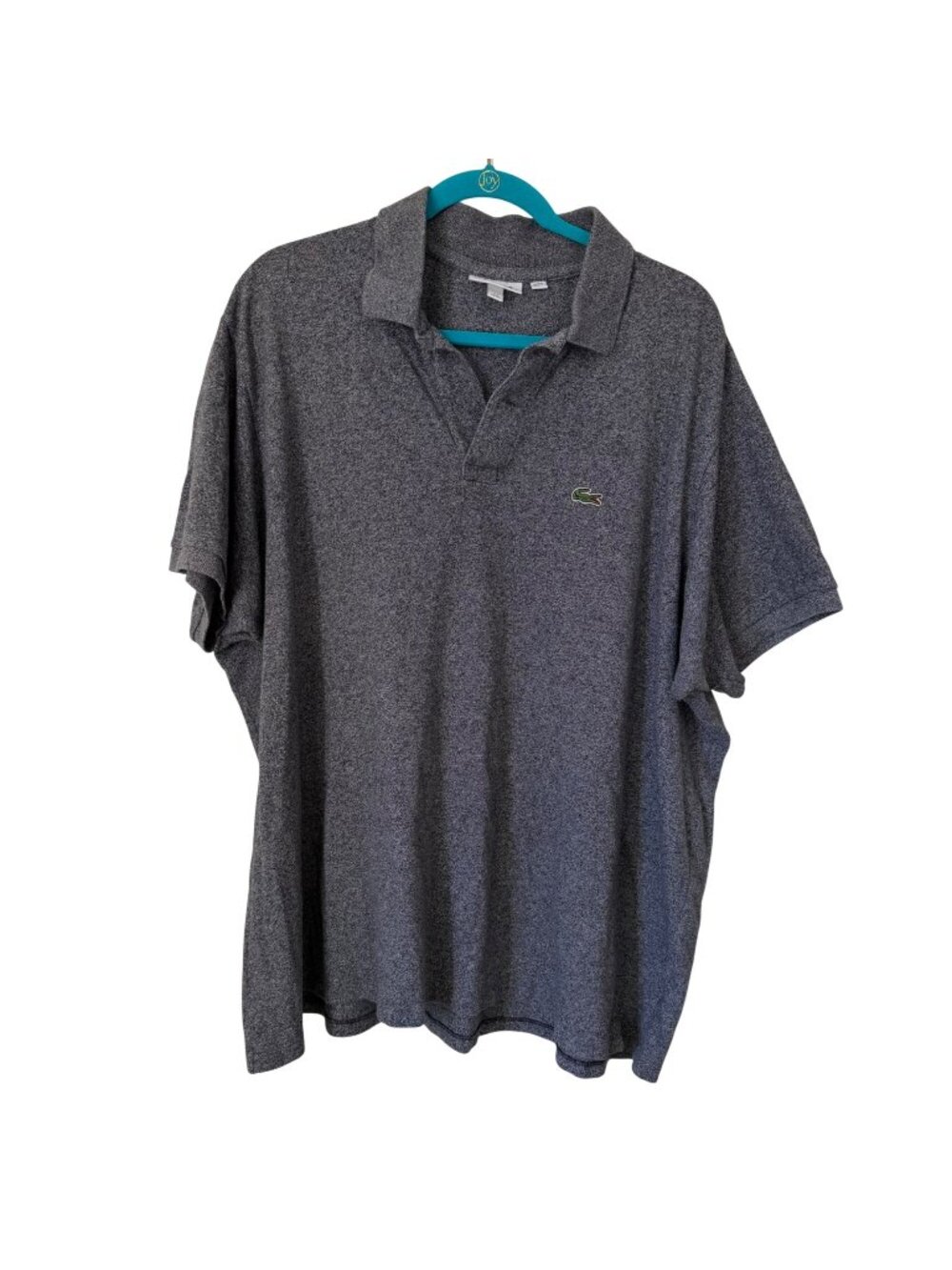 Lacoste Mens Classic Fit Polo Shirt 4XL Heather Gray 100% Cotton